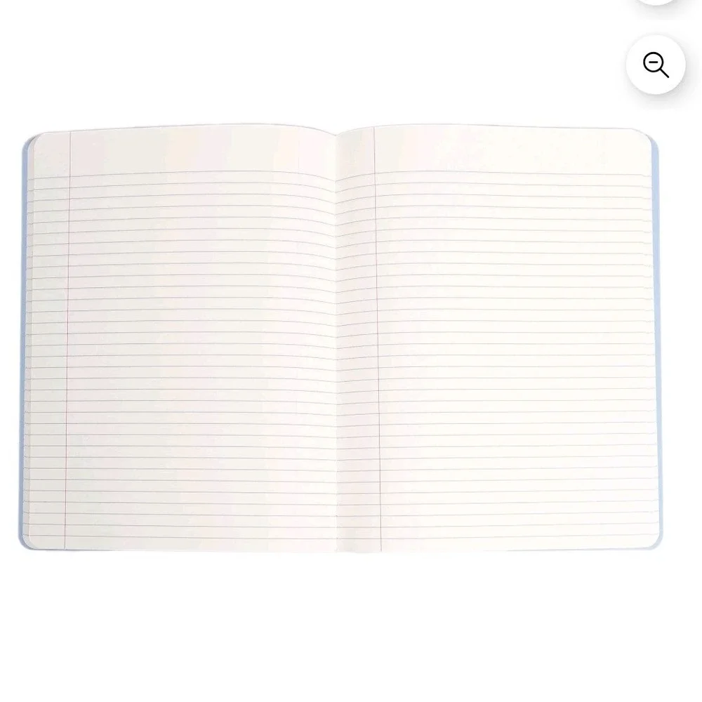 Pearhead Composition Notebook  7.5x9.75 Blue New Butter Print 160 Pages